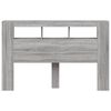 vidaXL LED Headboard Grey Sonoma 160x18.5x103.5 cm Engineered Wood