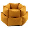 FLAMINGO Dog Bed with Zipper Ziva Hexagonal 50x18 cm Ochre