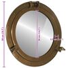 vidaXL&nbsp;Porthole Mirror&nbsp;Wall Hanging&nbsp;&Oslash;50 cm&nbsp;Aluminium and Glass