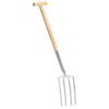vidaXL Garden Digger Fork T Grip Stainless Steel and Ashwood