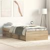 vidaXL Bed Frame without Mattress Sonoma Oak 90x190 cm Single