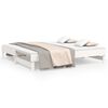 vidaXL Pull-out Day Bed without Mattress White 2x(75x190) cm