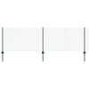 vidaXL Chain Link Fence with Post 10 x 0.8 m (W x H) PVC-Coated Steel