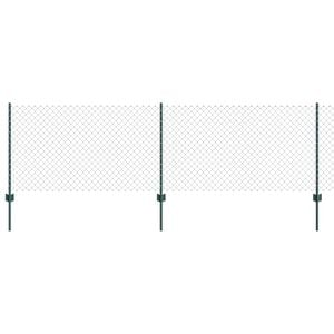 vidaXL Fence with Post Green
