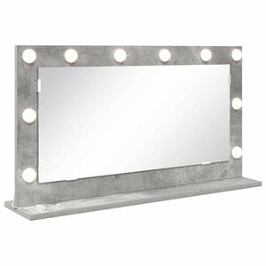 vidaXL Vanity Mirror with Mirror Concrete Grey 80 x 45 x 18 cm