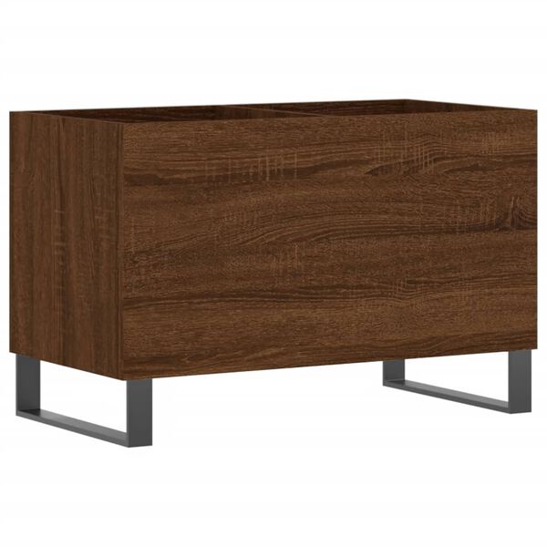 vidaXL Record Cabinet Brown Oak 74.5x38x48 cm Engineered Wood