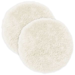 vidaXL Cushion with Pillow HEERLEN 2 pcs White PV Fleece