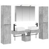 vidaXL Bathroom Furniture Set 6 pcs Concrete Grey