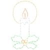 vidaXL LED Rope Light Candle with Holly LOVIISA 120 LEDs