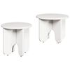 vidaXL Coffee Table 2 pcs White Solid Pine wood