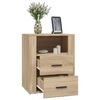 vidaXL Bedside Cabinet Sonoma Oak 50x36x60 cm Engineered Wood