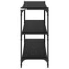 vidaXL Book Cabinet Black oak 100 x 33 x 70.5 cm Engineered wood