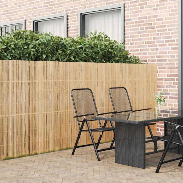 vidaXL Bamboo Fence Brown 600 x 150 cm Bamboo