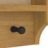 vidaXL Wall-mounted Coat Rack SANDNES 45x12x35 cm Solid Wood Pine