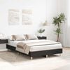 vidaXL Bed Frame No Mattress Black 140x190 cm Engineered Wood