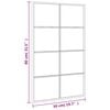 vidaXL Wall Mirror Black 50x80 cm Rectangle Iron