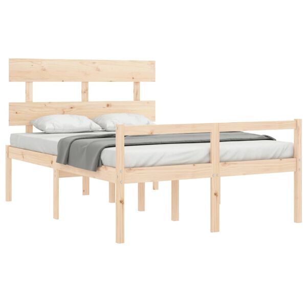 vidaXL Senior Bed without Mattress 140x200 cm Solid Wood