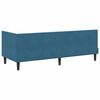 vidaXL Corner Bed Frame with Headboard Blue 80 cm x 200 cm Velvet