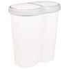 vidaXL Garbage Bin White 48 x 30 x 51 cm PP