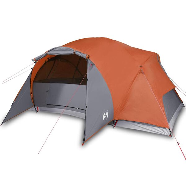 vidaXL Family Tent Crossvent 8-Person Orange Waterproof