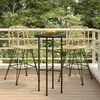 vidaXL Bar Stools 2 pcs 45x56x103.5 cm PE Rattan and Steel