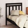 vidaXL Bed Headboard Black 96x4x100 cm Solid Wood Pine
