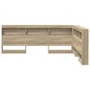 vidaXL Storage Headboard with Shelf Sonoma Oak 160 cm Engineered Wood