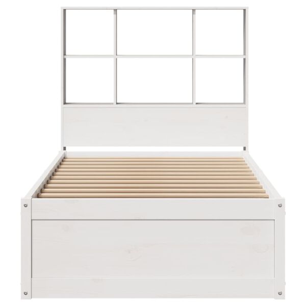 vidaXL Bed Frame without Mattress White 90x200 cm Solid Wood Pine