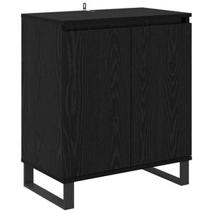 vidaXL Sideboard Black Oak 60 x 35 x 70 cm Engineered Wood