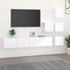 vidaXL Wall-mounted TV Cabinet White Engineered Wood