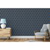 DUTCH WALLCOVERINGS Wallpaper Geometric Blue and Gold