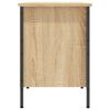 vidaXL Shoe Cabinet Sonoma Oak 131x35x50 cm Engineered Wood