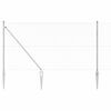 vidaXL Hexagonal Fence with Post 50 x 1.4 m Galvanised Steel Silver
