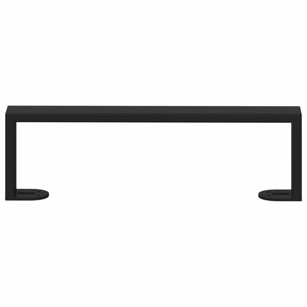 vidaXL Furniture Feet 12 pcs Black 34.1 x 4 x 10 mm Iron