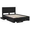 vidaXL Bed Frame with Drawer with Headboard Manual Engineered Wood