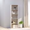vidaXL 5-Tier Book Cabinet Concrete Grey 60x30x189 cm Engineered Wood