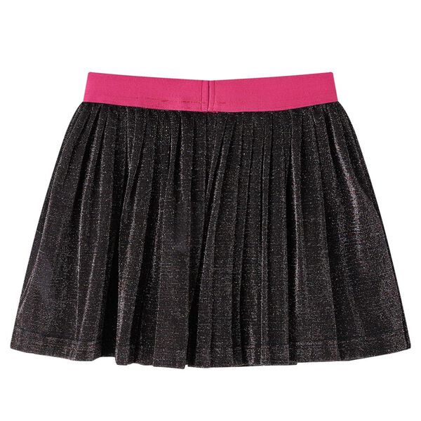 Kids' Pleated Skirt with Glitter Navy 128