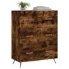 vidaXL Chest of Drawers Smoked Oak 69.5x34x90 cm Engineered Wood