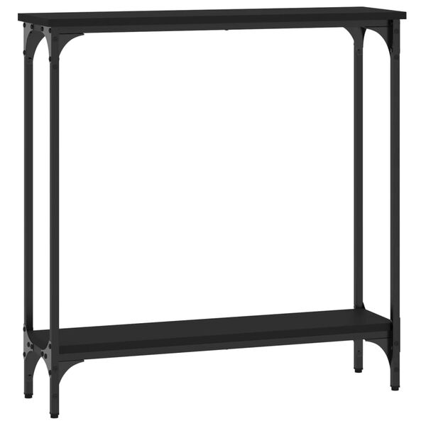 vidaXL Console Table Black 75x22.5x75 cm Engineered Wood