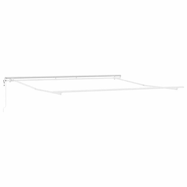 vidaXL Awning Frame White 500 x 350 cm Aluminium