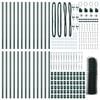 vidaXL Fence Post Green 50 x 1 m (36 mm mesh) Steel and PVC