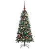 vidaXL Artificial Christmas Tree with 150 LEDs with Stand Green 120 cm