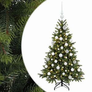 vidaXL Artificial Christmas Tree with Bauble 120 cm 150 LEDs
