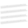 vidaXL Wall Shelves 4 pcs White 60x9x3 cm