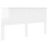 vidaXL Headboard with Headboard Gloss White 180 cm Engineered wood