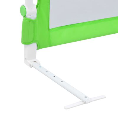 vidaXL Toddler Safety Bed Rail Green 180x42 cm Polyester