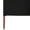vidaXL 9-panel Wind Screen Fabric 1200x120 cm Black