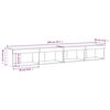 vidaXL TV Cabinets with LED Lights 2 pcs White 100x30x30 cm