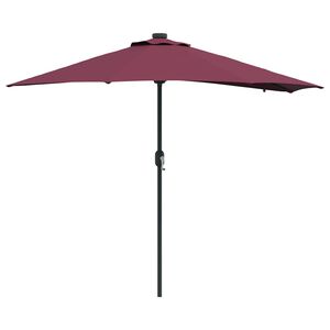 vidaXL Garden Parasol Bordeaux Red 294 x 150 x 223 cm