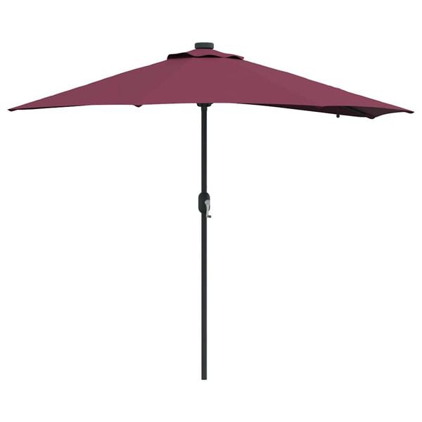 vidaXL Garden Parasol Bordeaux Red 294 x 150 x 223 cm